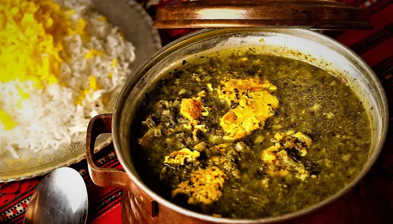 خورشت ترشه تره گیلان خورشت ترشه تره گیلان