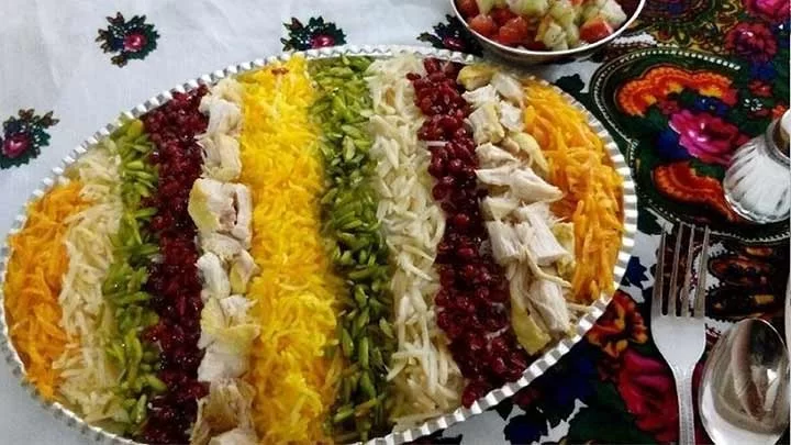 طرز تهیه هفت رنگ پلو تهران طرز تهیه هفت رنگ پلو تهران