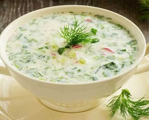 طرز تهیه کشک و خیار یزد 1 کشک و خیار یزد